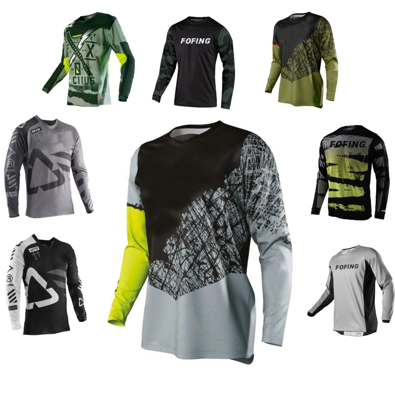 Mountain Biking Games - Camisa de motocross estampada para downhill