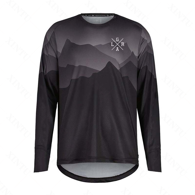 Mountain Biking Wallpaper - Camiseta Masculina de Ciclismo MTB BMX