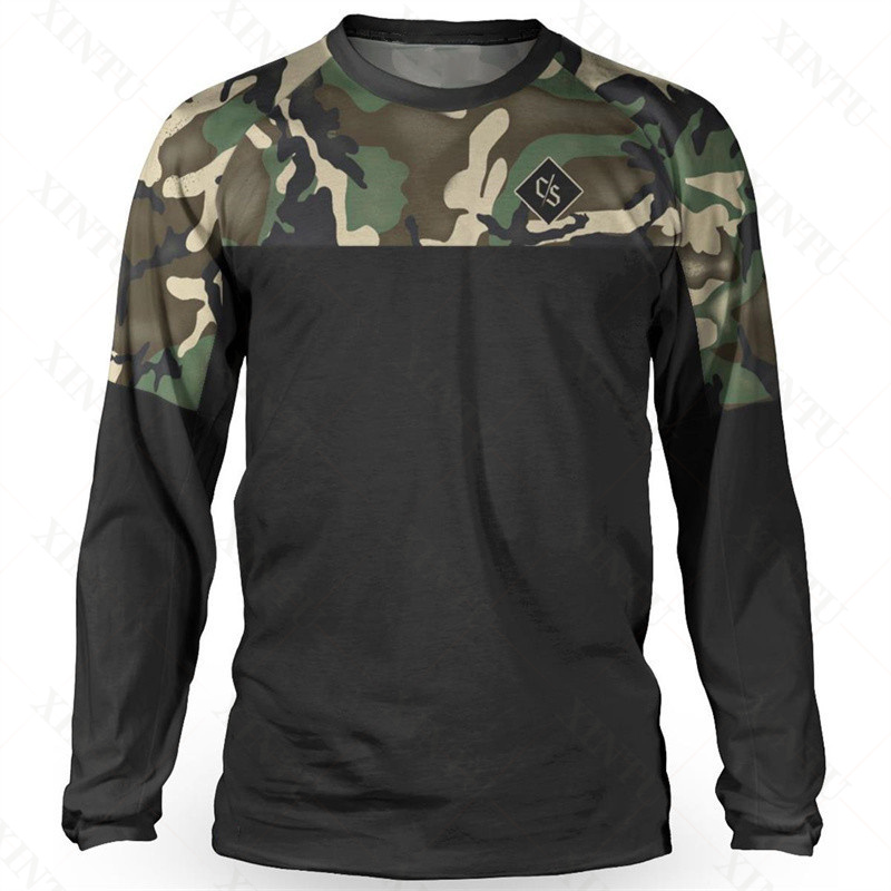 Mountain Biking Uniform - Camisa masculina solta piloto dh motocross