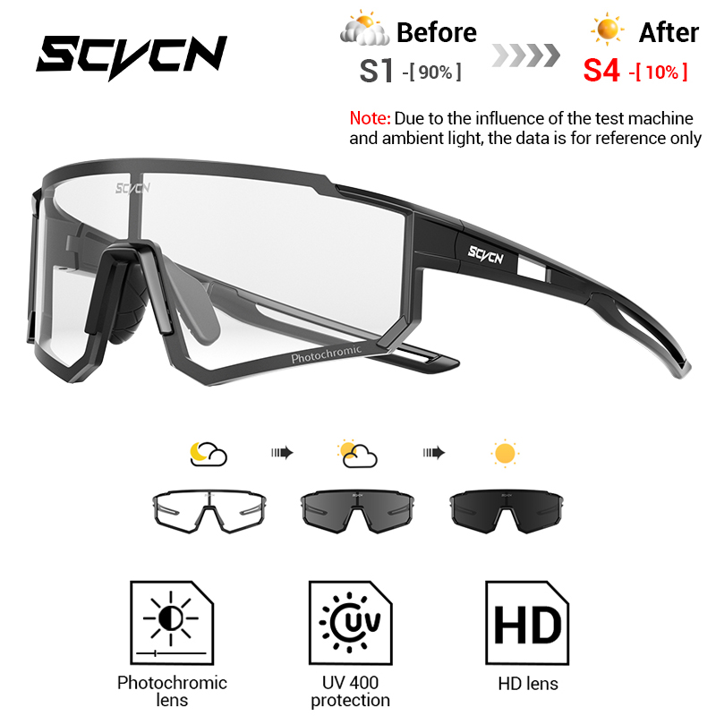 Mountain Biking Goggles - Scvcn novo óculos de proteção fotocromática