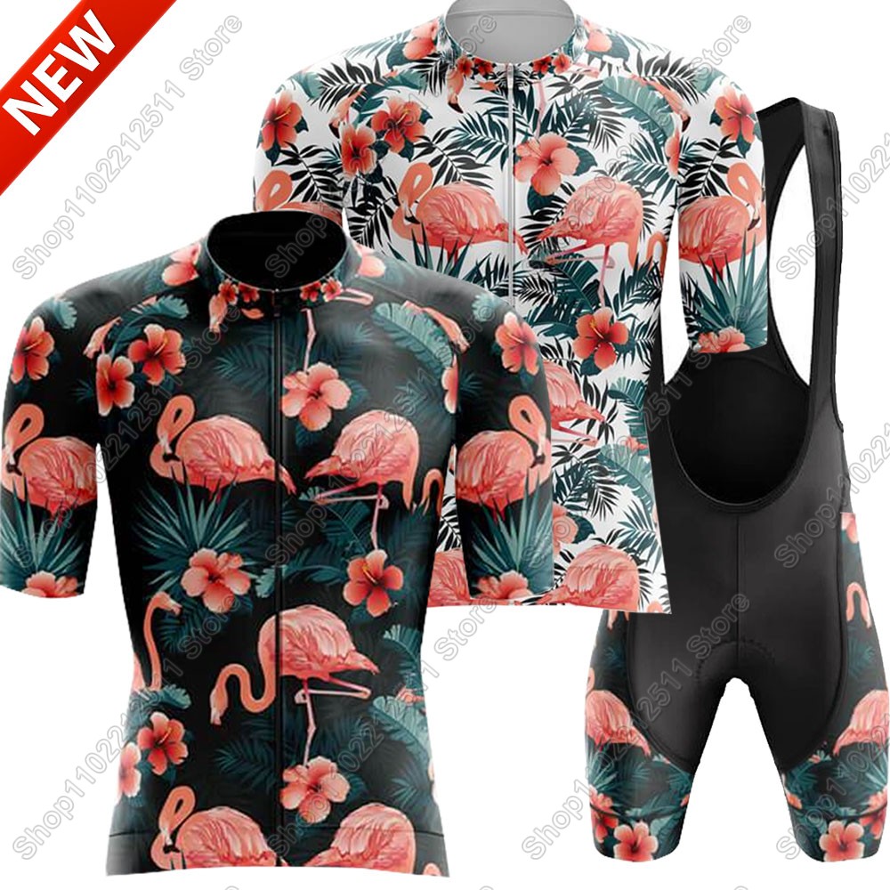 Mountain Biking Uniform - 2025 flamingo conjunto camisa de ciclismo