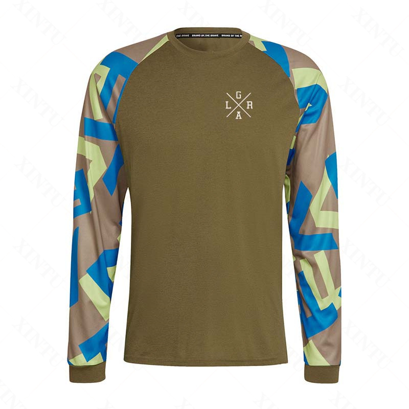 Camiseta Masculina de Ciclismo - Mountain Biking Wallpaper avaliação e preço