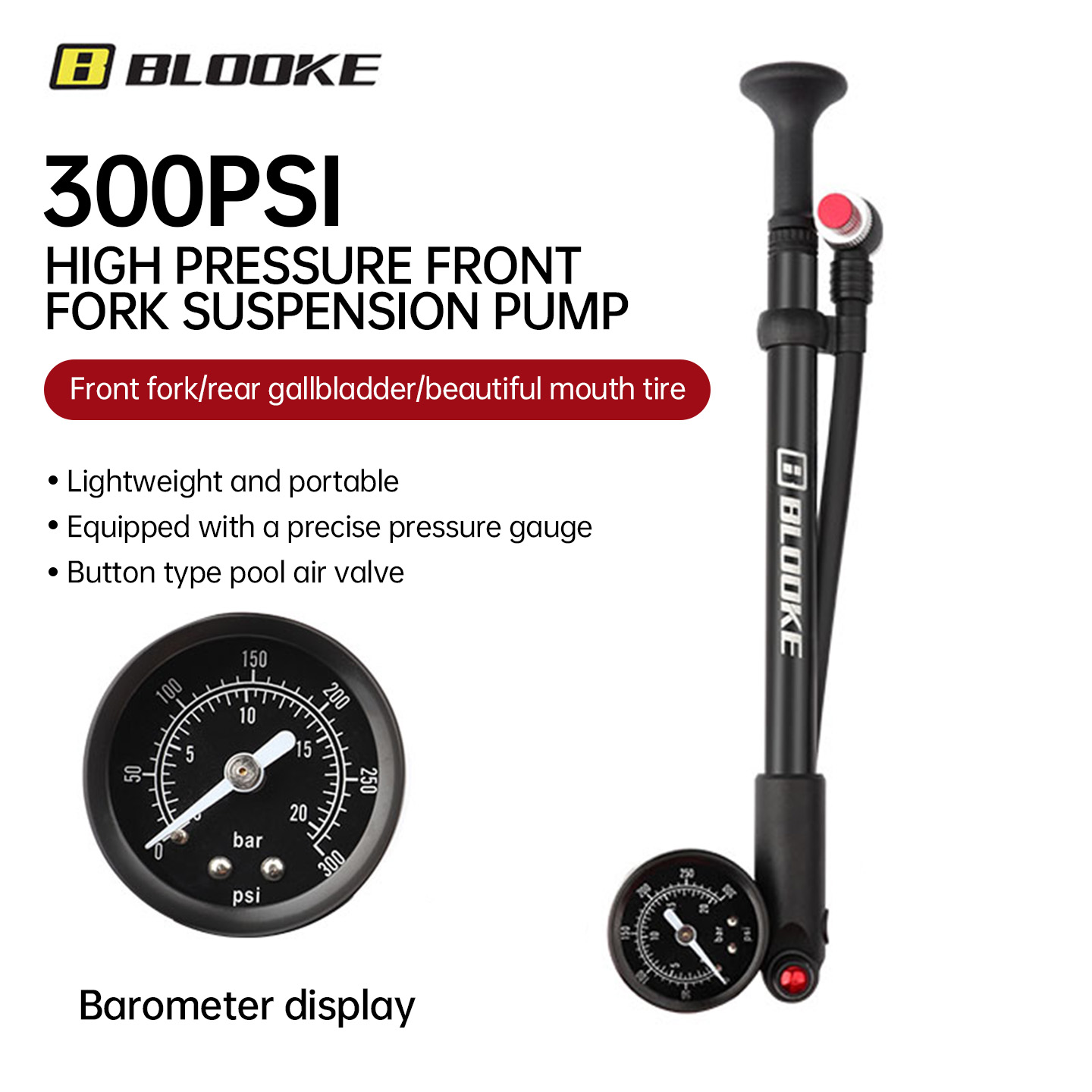 Bomba de Ar Portátil de Alta P - Mtb Fork Air avaliação e preço