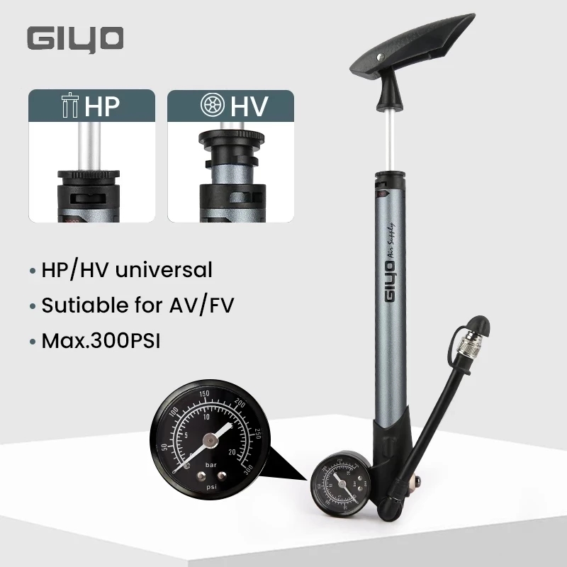 Bomba de Ar Manual Giyo GS-41P - Mtb Fork Air avaliação e preço