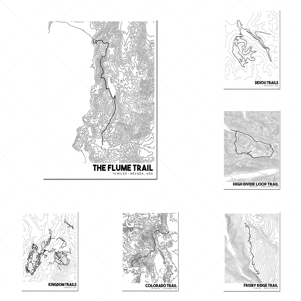 Mapa topográfico Pinnacle Moun - Mountain Biking In Arkansas avaliação e preço